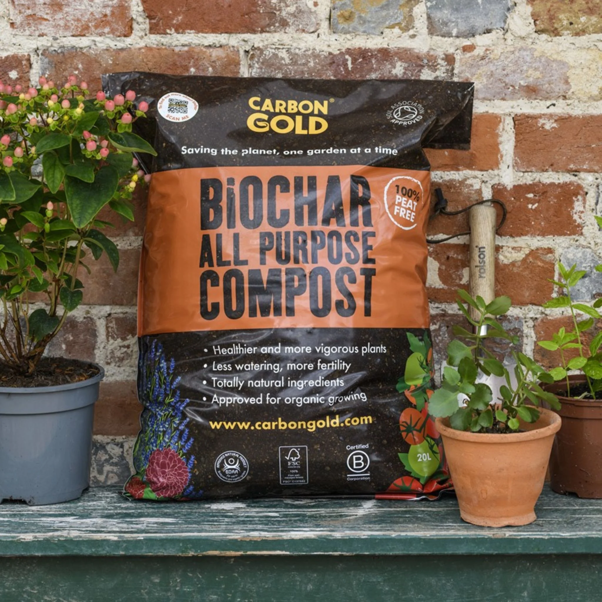Carbon Gold Biochar All Purpose Peat-Free Compost