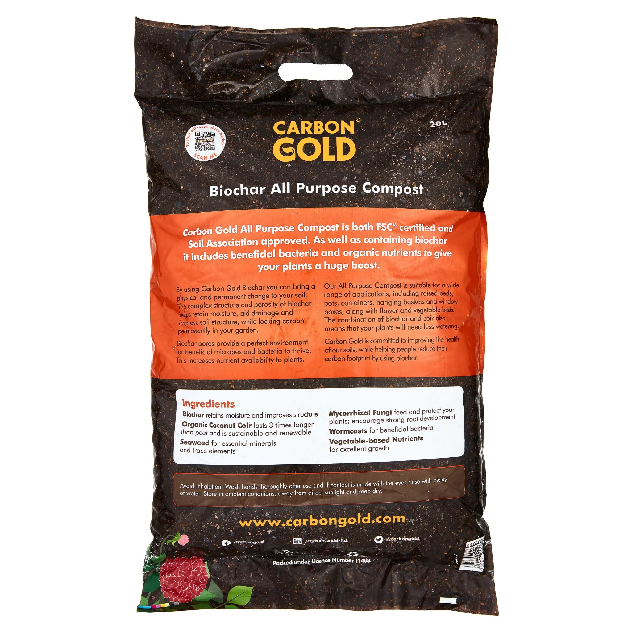 Carbon Gold Biochar All Purpose Peat-Free Compost - Image 6