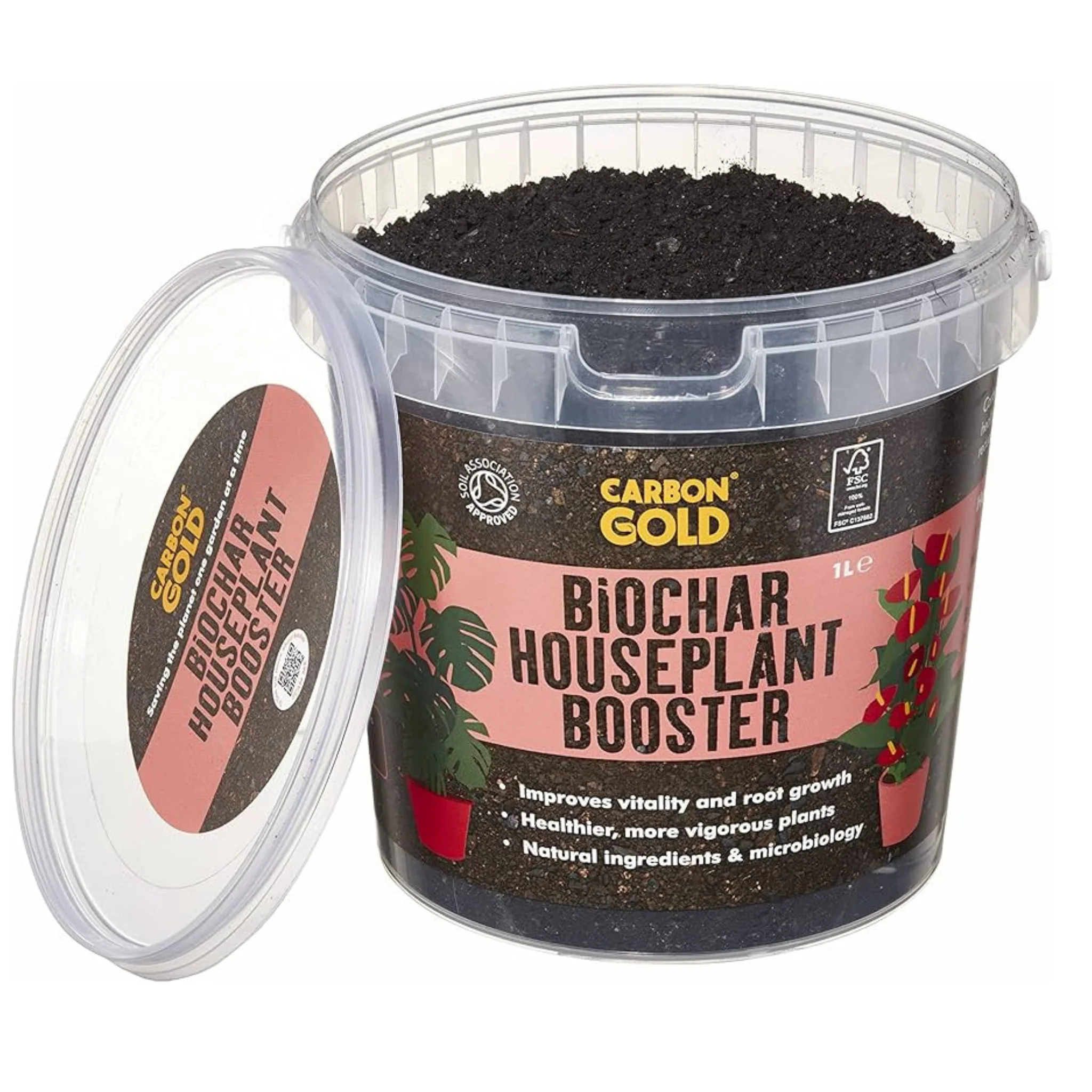 Carbon Gold Biochar Houseplant Booster - Image 3