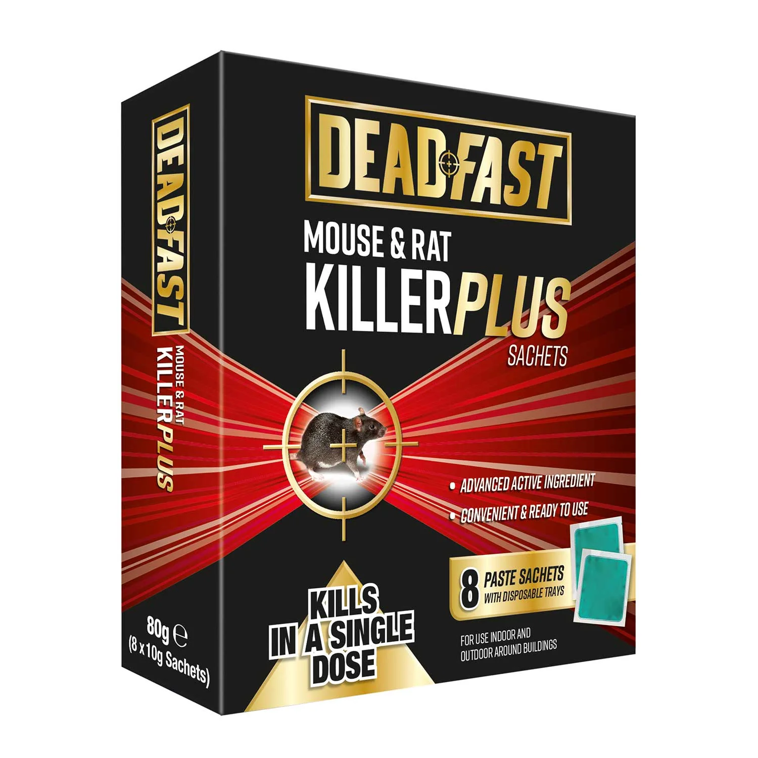 Deadfast Mouse & Rat Killer Plus Sachets - Image 2