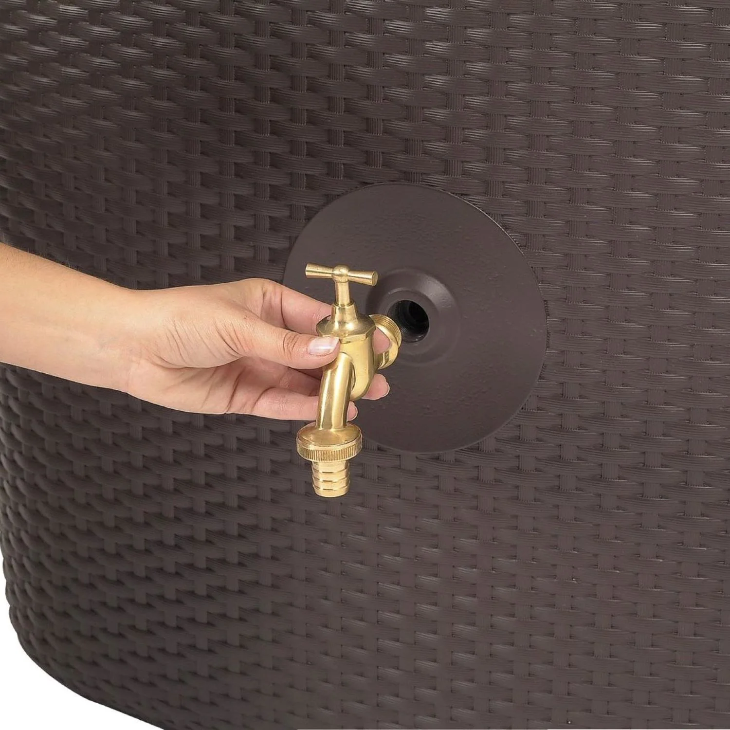 Garantia Sunda Wall Water Butt in Mocca - 300L - Image 2