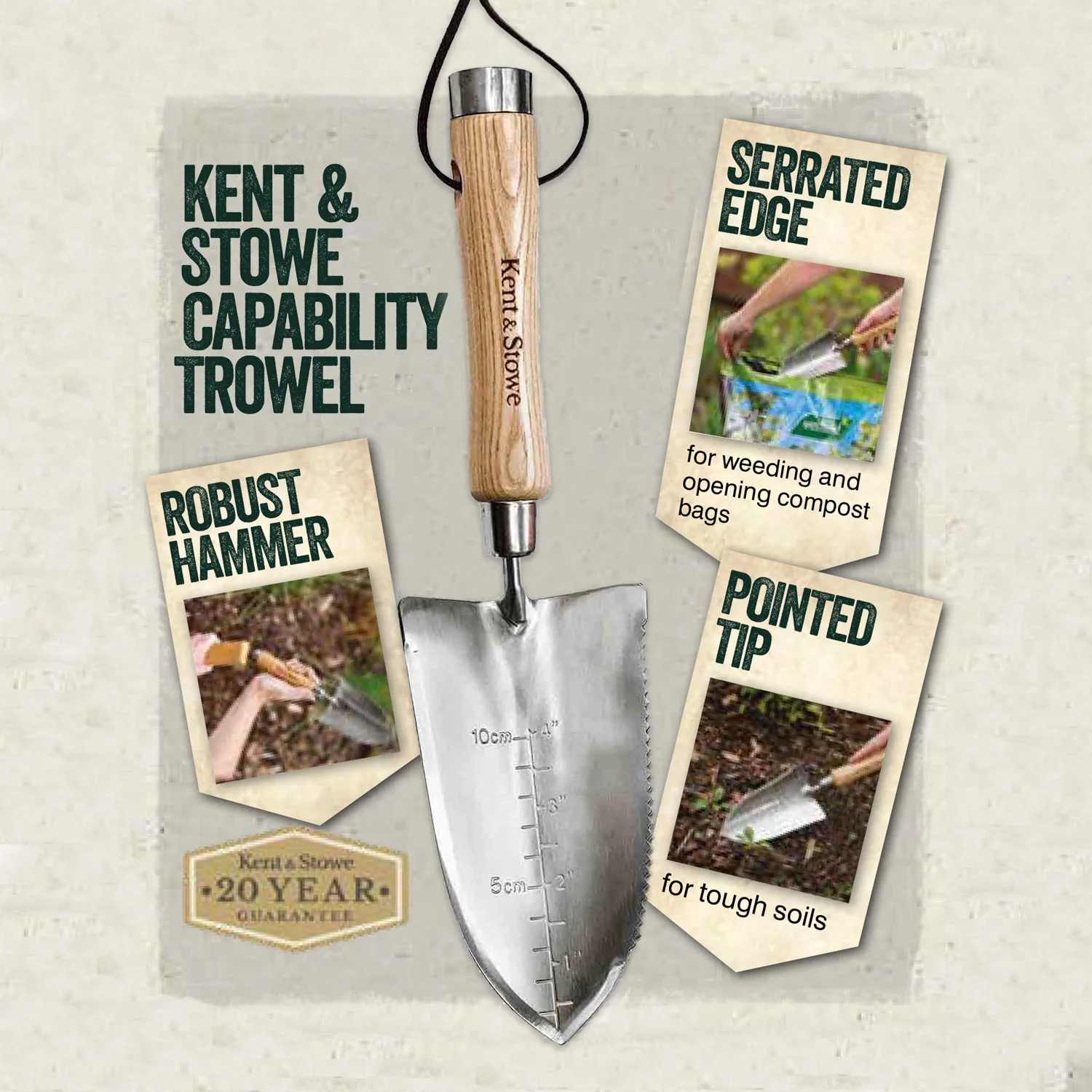 Kent & Stowe Capability Trowel - Image 2
