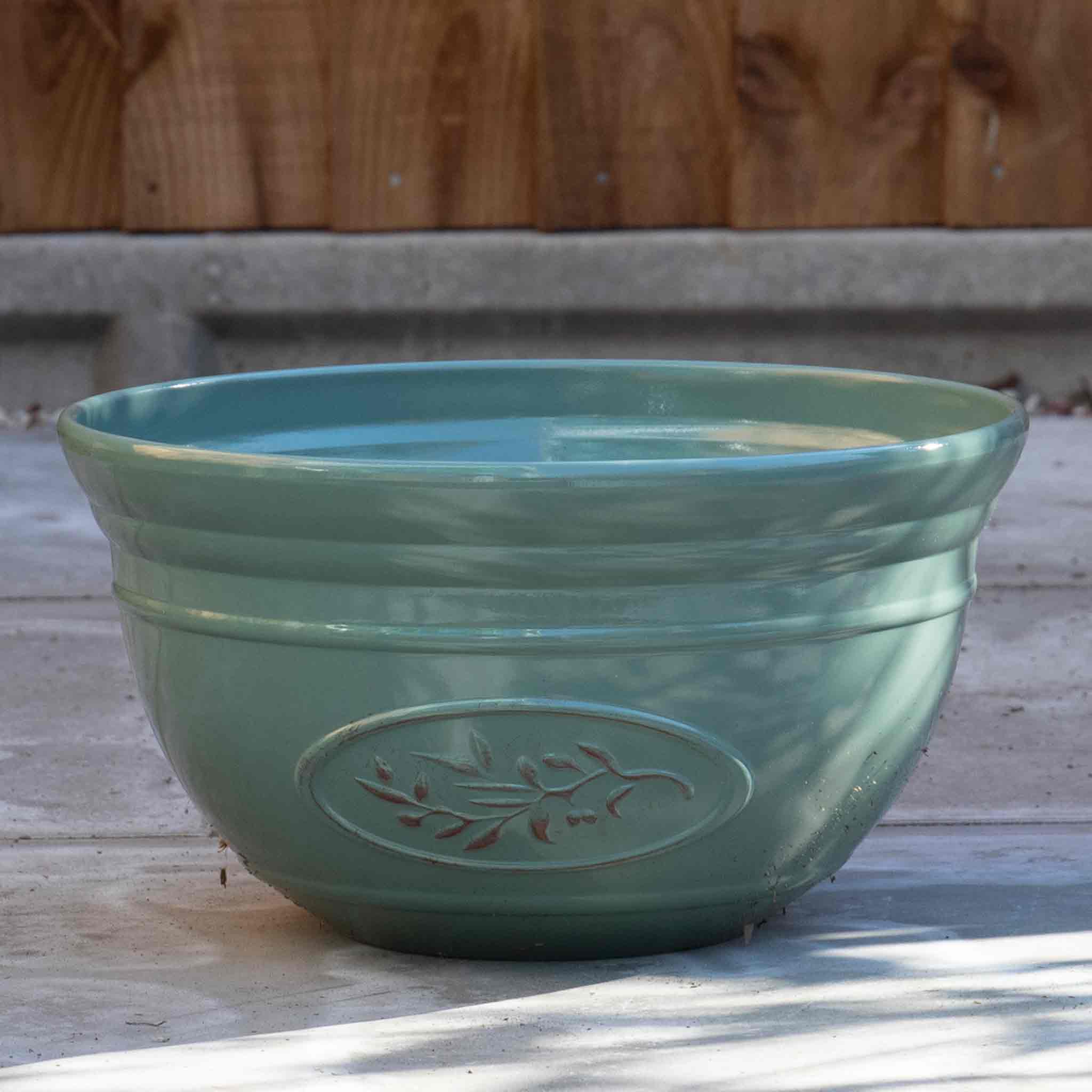 Olive Planter Bowl in Green 30cm - Image 4