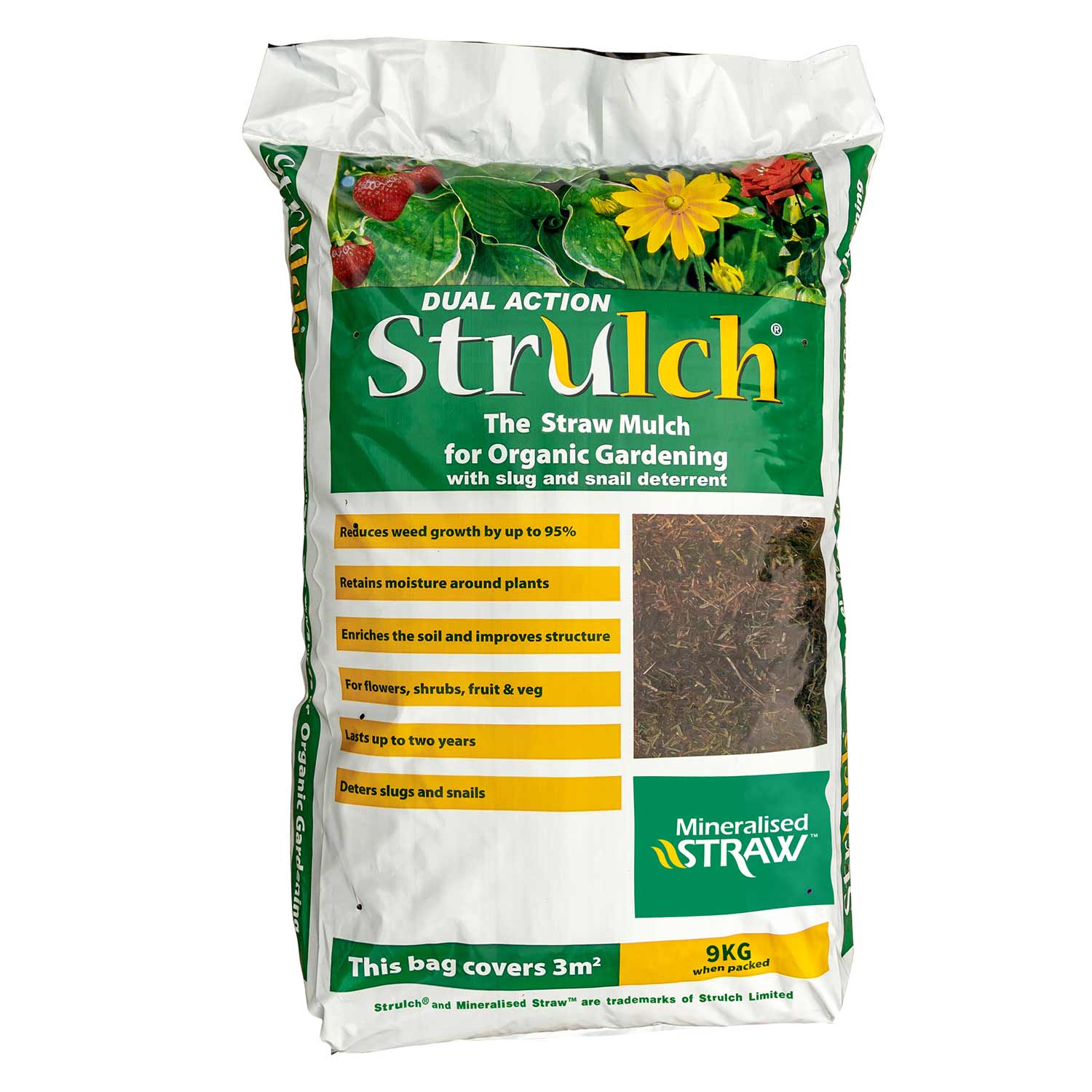 Strulch Organic Wheat Straw Mulch 100L - Image 9