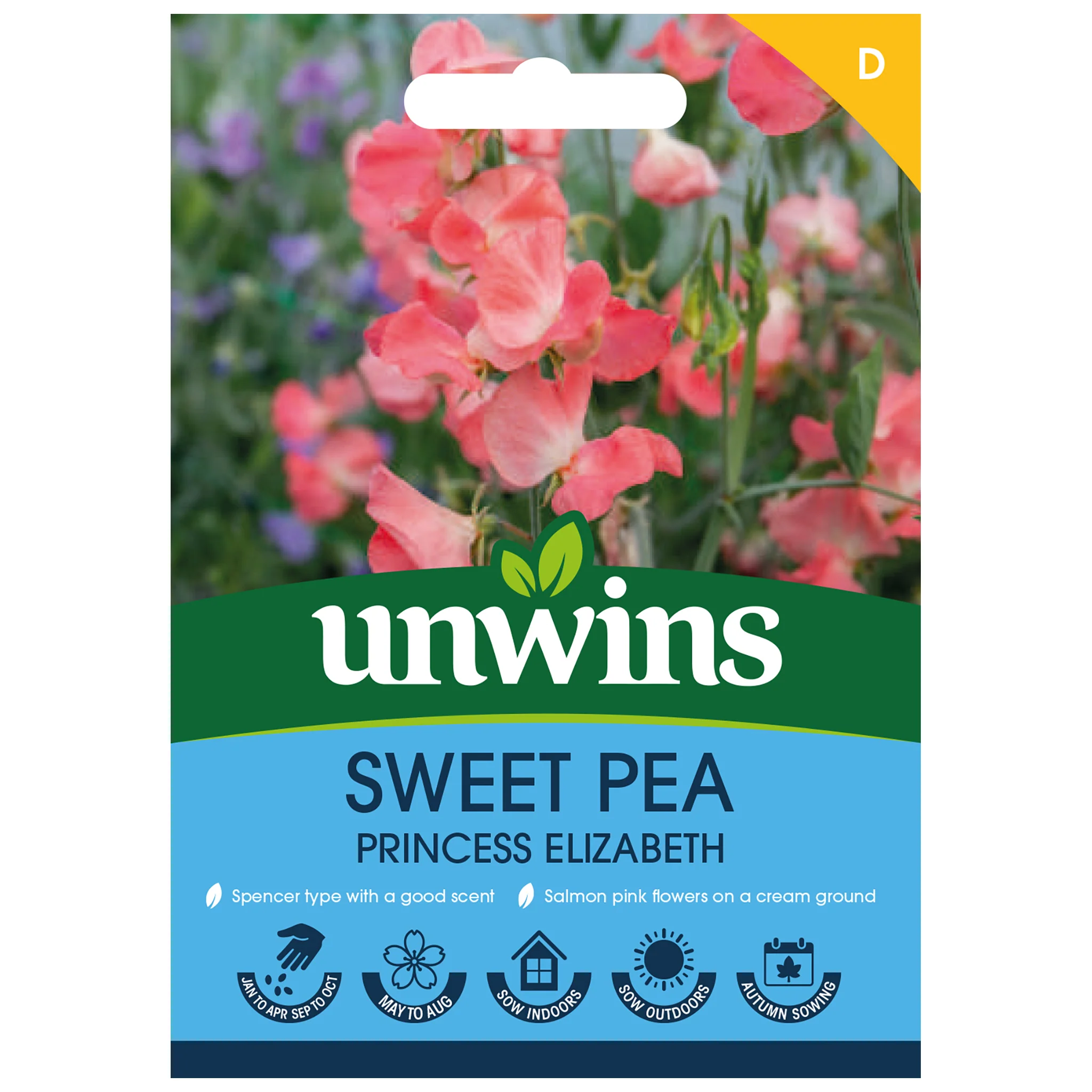 Sweet Pea Seeds 'Princess Elizabeth' - Image 2