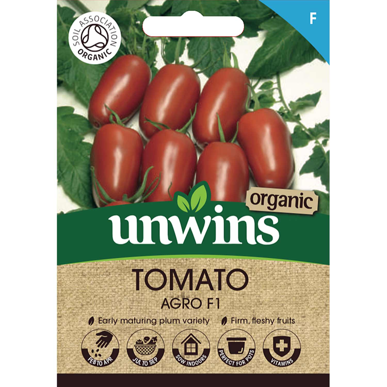 Cordon Tomato Seeds Organic 'Agro' F1 - Image 2