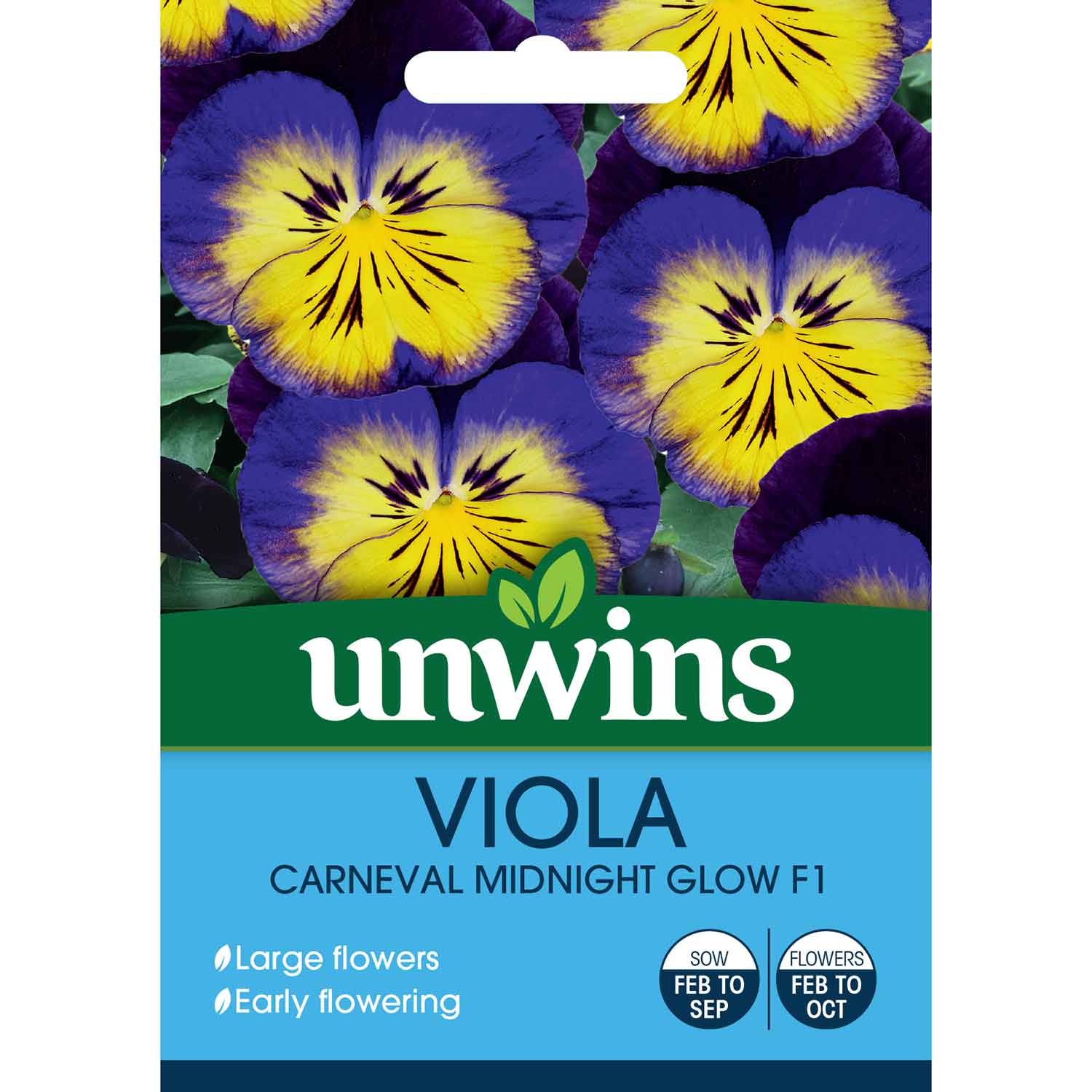 Viola Seeds 'Carneval Midnight Glow F1' - Image 2