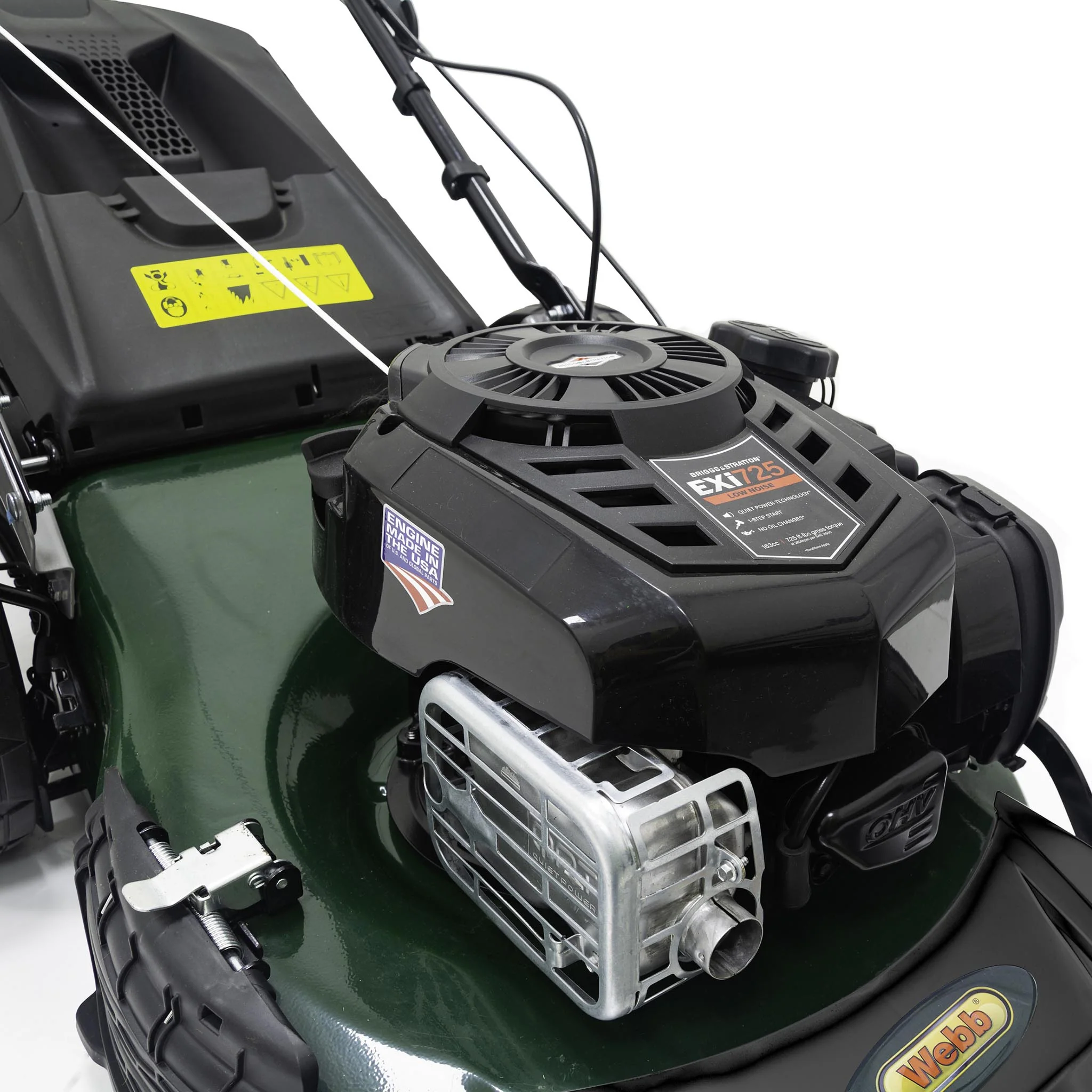 Webb Supreme Self Prop High Wheel Petrol Rotary Lawnmower - Image 5