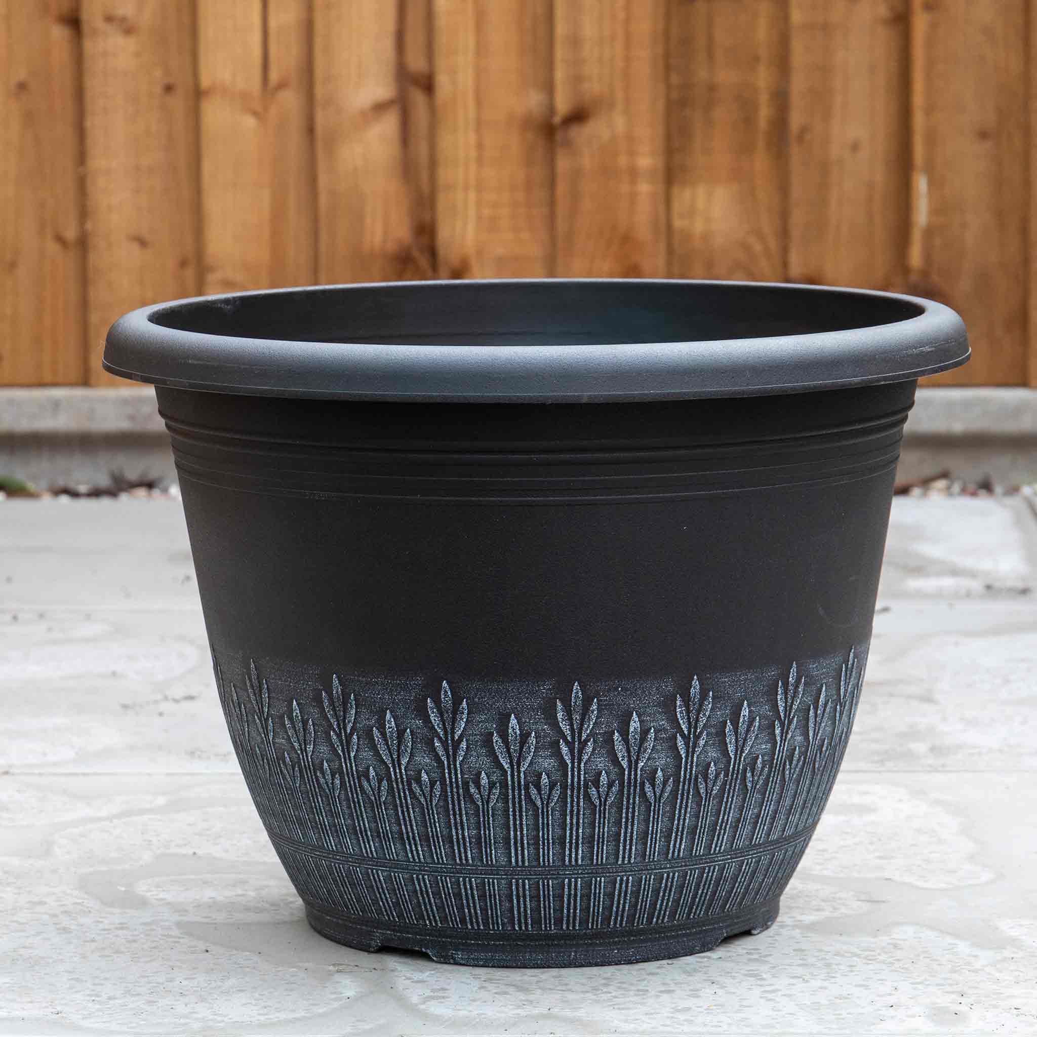 Wheat Planters in 'Brushed White' 16in - Image 6